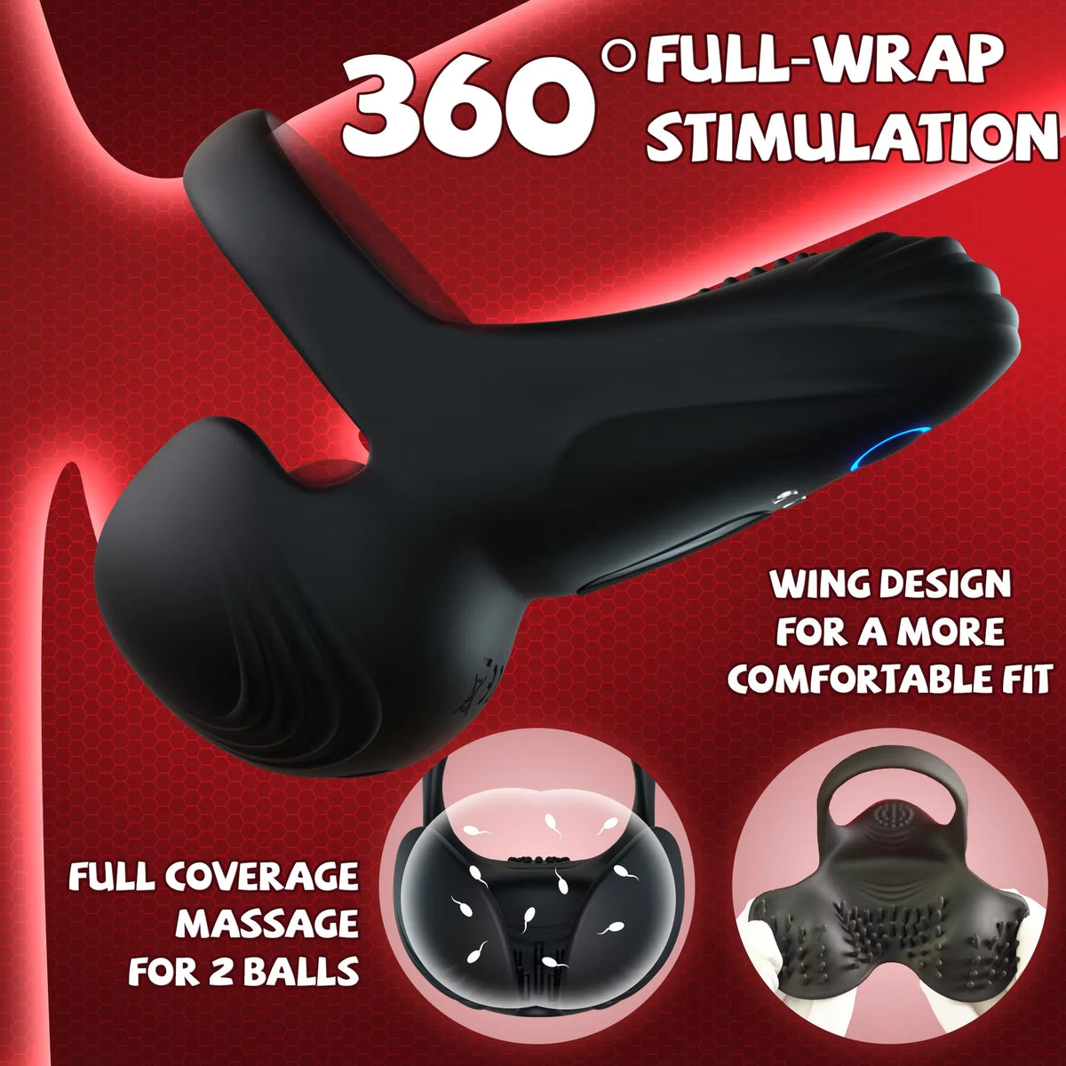 360° Full-Wrap Testicle Massager