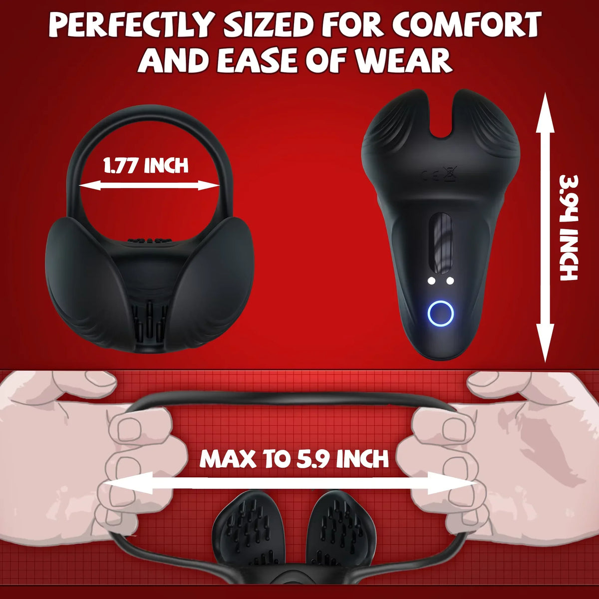 360° Full-Wrap Testicle Massager